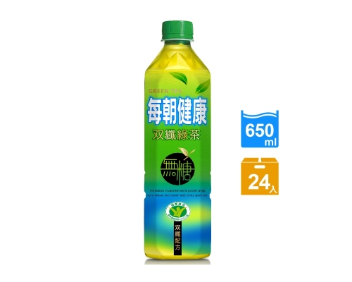 【御茶園】每朝健康雙纖綠茶 650ml-24入